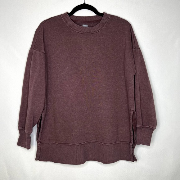 aerie Sweaters - Aerie Maroon Dark Red Oversized Crewneck Sweater Size XS
